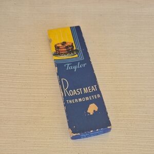 Taylor Vintage Roast Meat Thermometer in Blue Box